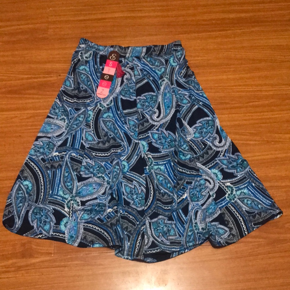 Ocean blue skirt